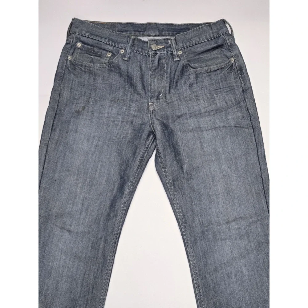 Levi's 514 Straight‎ Fit Jeans Men W31 L30 Stretch Classic Denim Red Tab